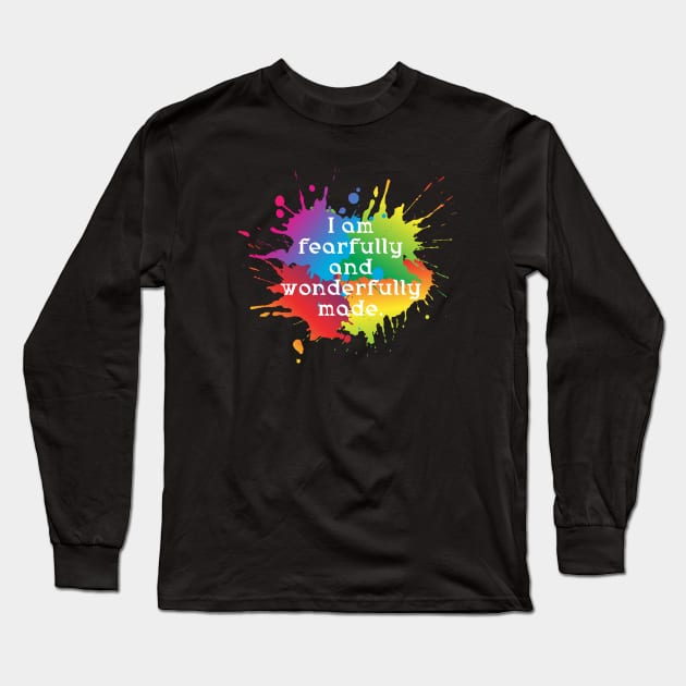 I am fearfully and wonderfully made Long Sleeve T-Shirt by CatCoconut-Art